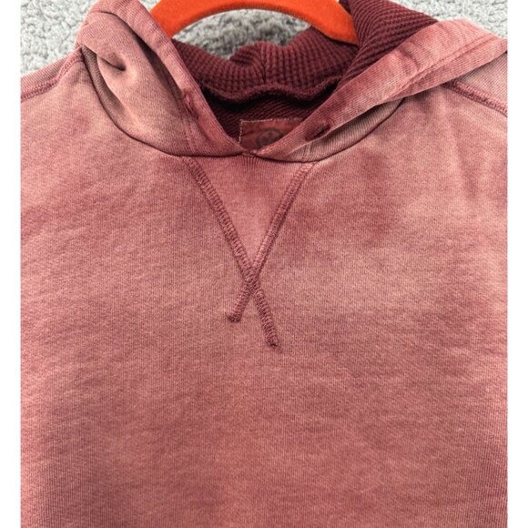 Ever Distressed Hoodie Sweatshirt With Kangaroo Pocket Arm Patch Size Small - Picture 6 of 10